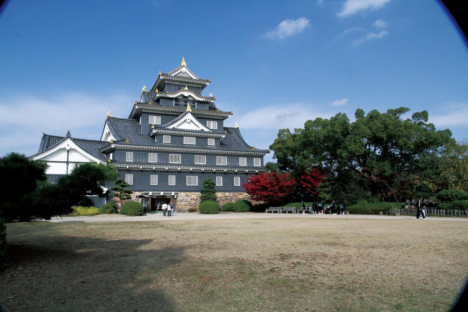 Okayama GeoGuessr guide image showing Okayama Castle