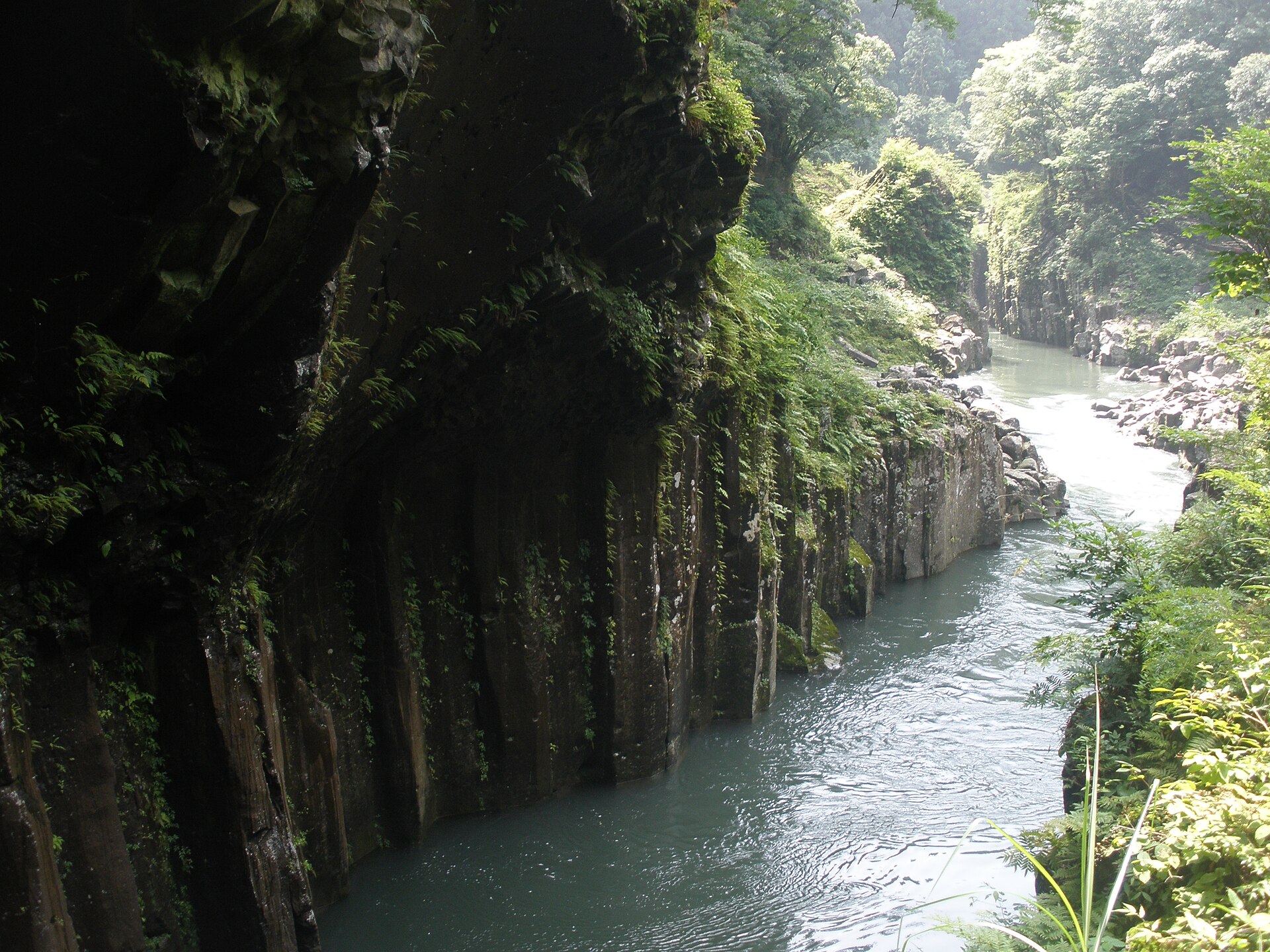 高千穂峡の渓谷