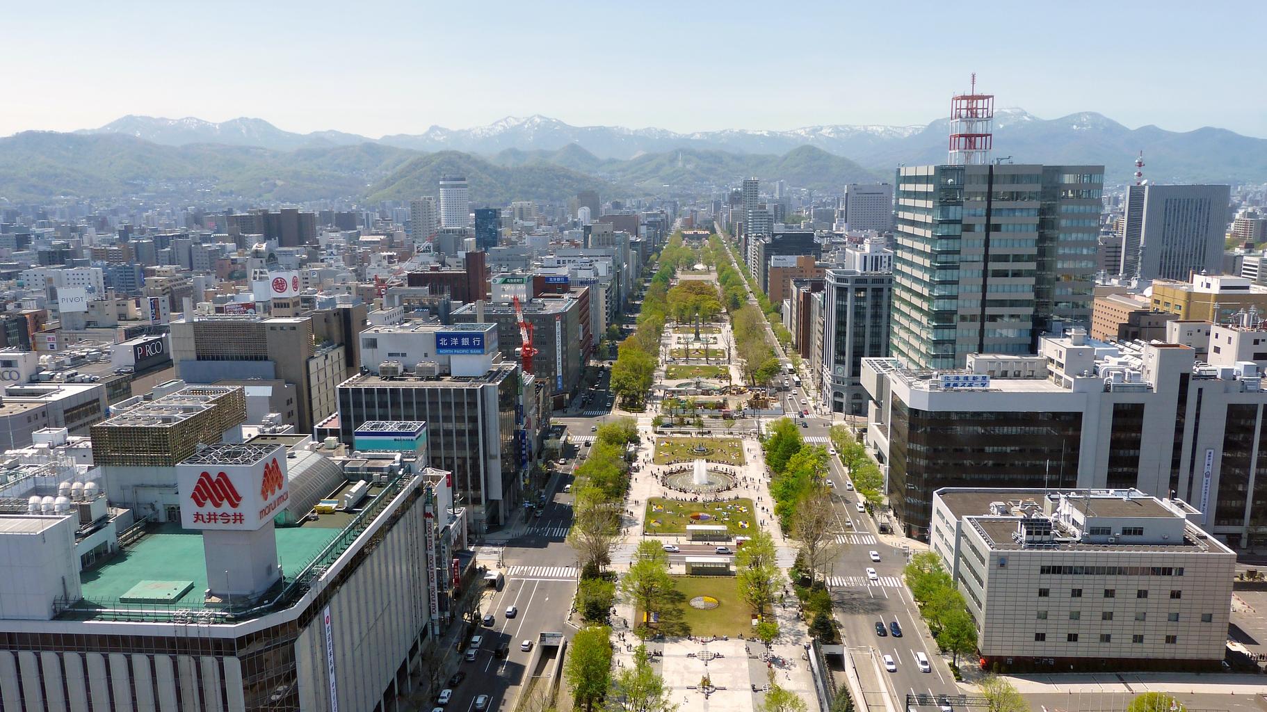 Hokkaido GeoGuessr guide image showing the city of Sapporo
