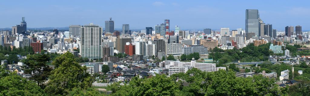 Miyagi GeoGuessr guide image showing the city of Sendai