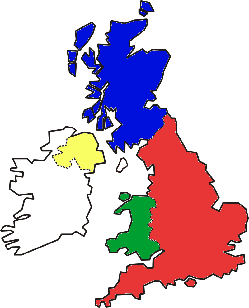 イギリスを構成する４つのCounty